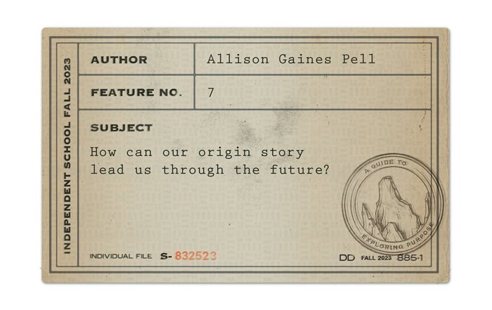 How can our origin story lead us through the future?